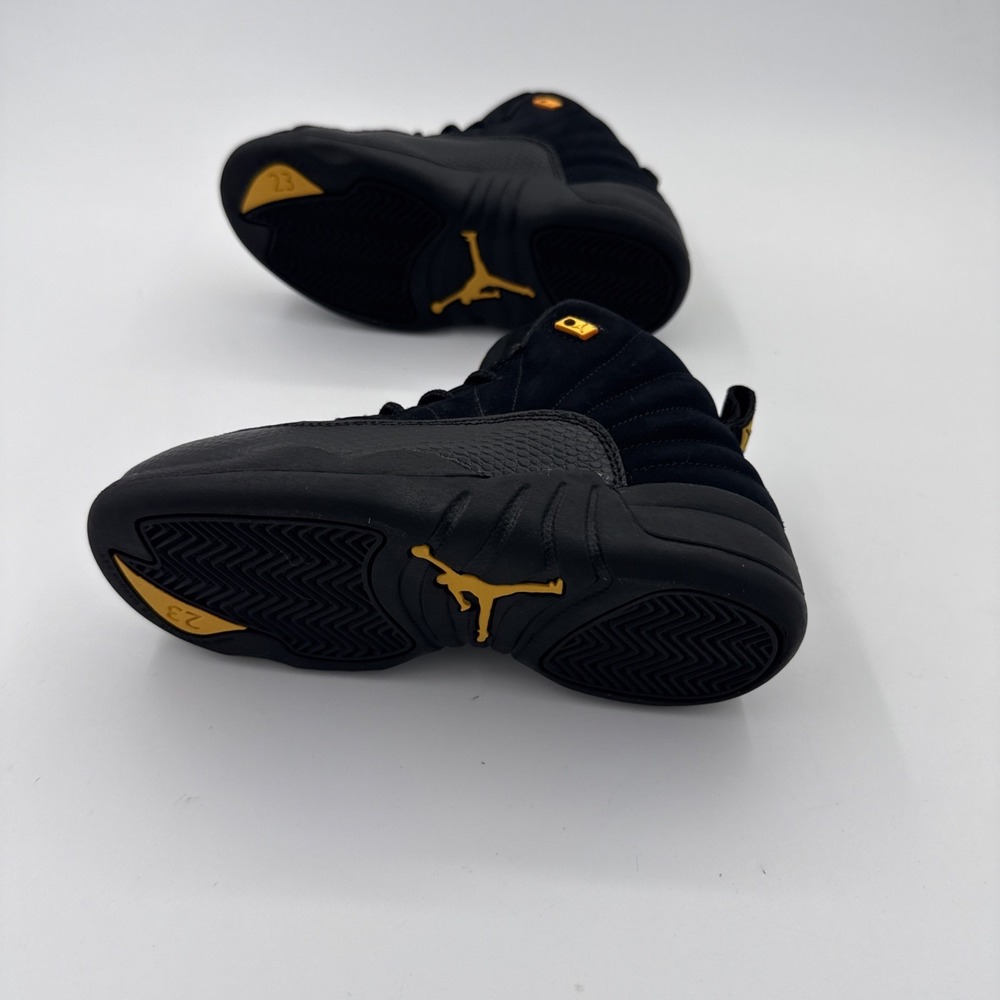 Jordan Air Jordan 12 Retro PS Mid Top Suede Sneakers Black Kids US 12C - Picture 5 of 8